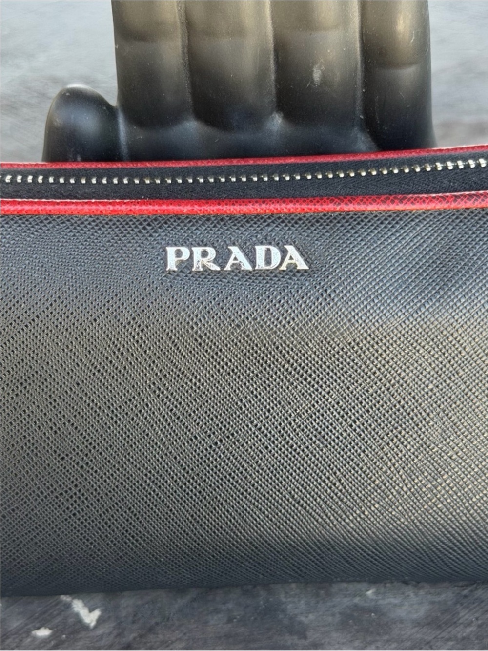 Prada Black Saffiano with Red Trim - Picture 4 of 9